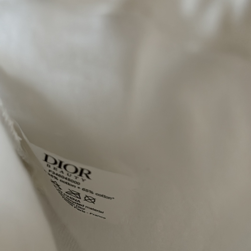 Christian Dior drawstring canvas pouch - Picture 2 of 6